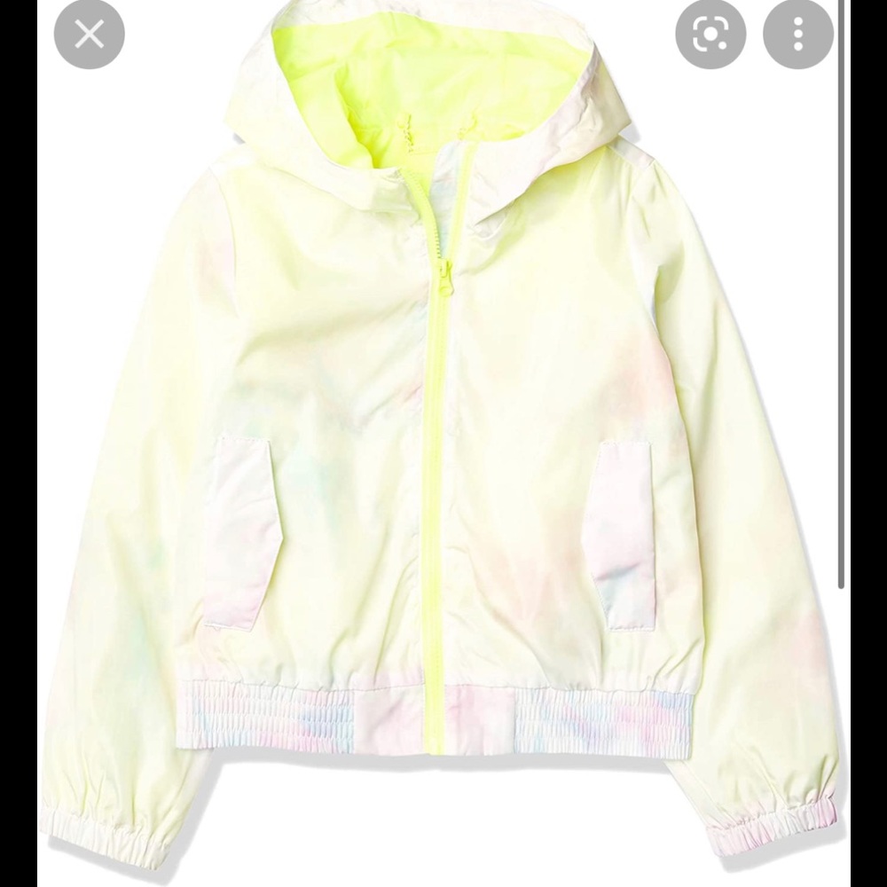 JouJou girls windbreaker Jacket tie dye size M